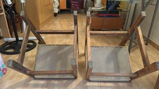 Silla madera rustica