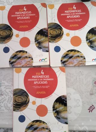 3 libros matemáticas aplicadas 4eso