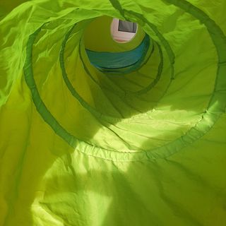 Tienda-casita y tunel de tela