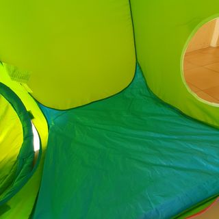 Tienda-casita y tunel de tela