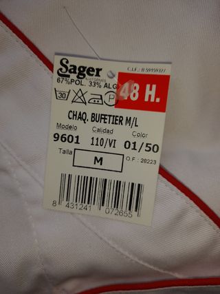 Chaqueta trabajo unisex