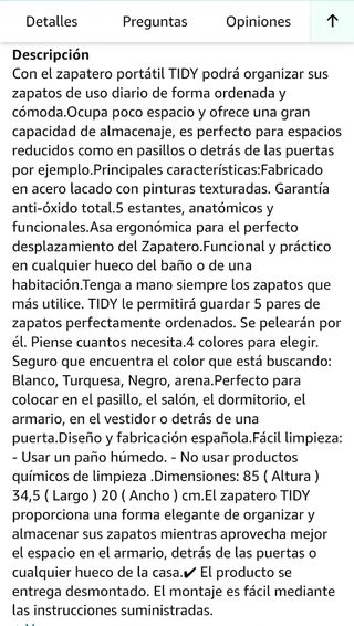 Zapatero portatil hierro