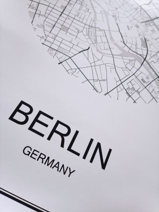 Lamina para enmarcar del mapa de Berlín 