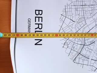 Lamina para enmarcar del mapa de Berlín 
