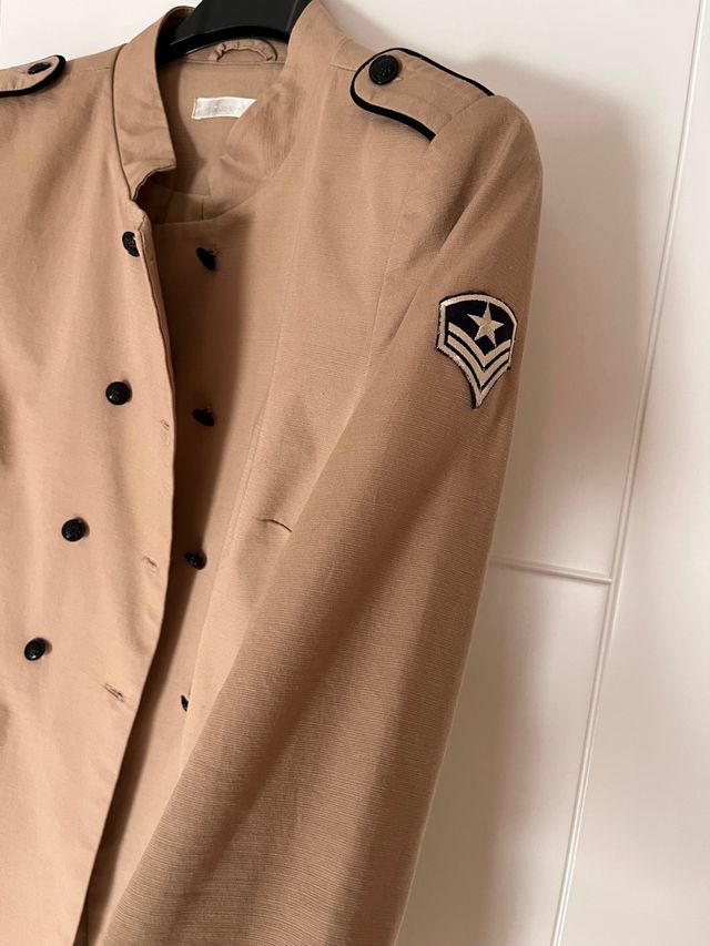 Gabardina beige talla S