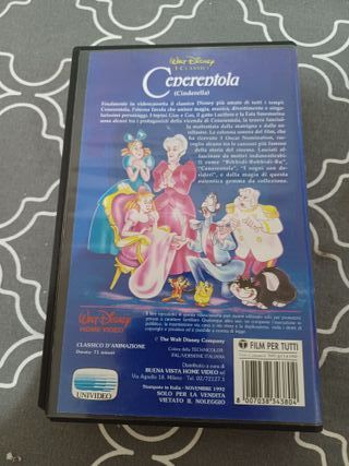 CENERENTOLA VHS Walt Disney (1° Ed 1992) VS 4380 I