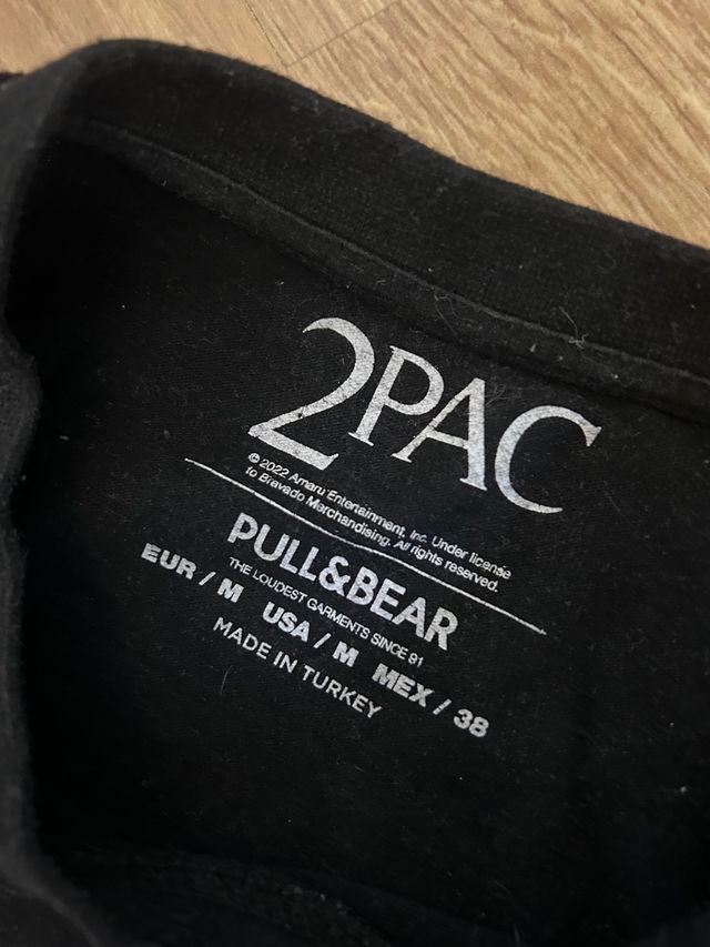 Camiseta negra Pull&bear