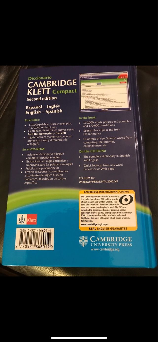 Diccionario de Inglés Cambridge KLETT