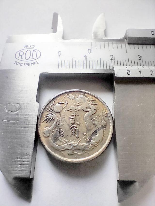 Moneta antica cinese 20 cents