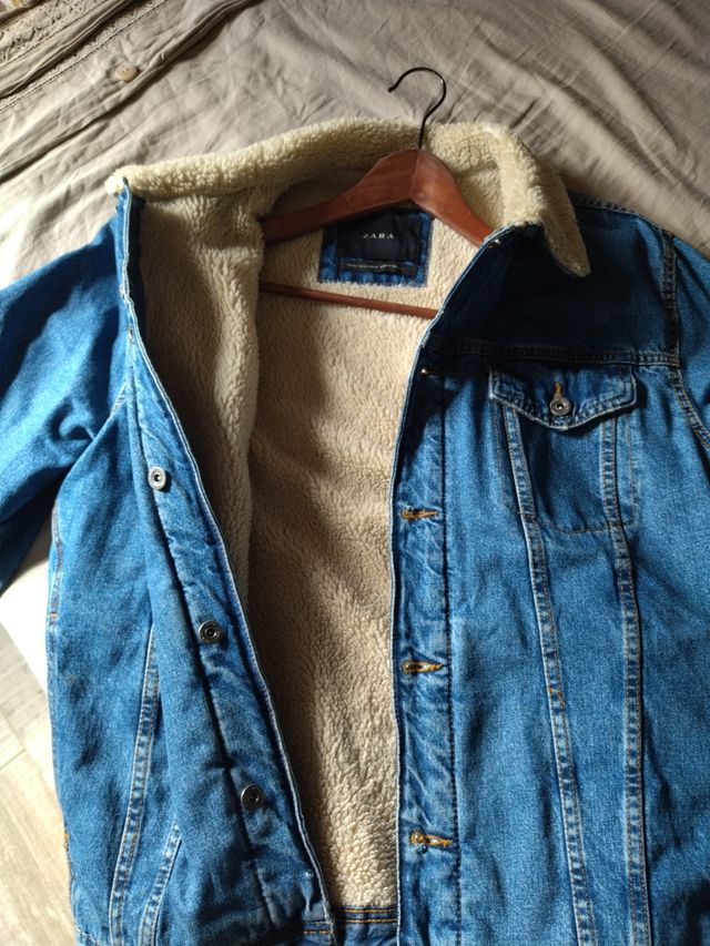 Cazadora vaquera borrego Zara