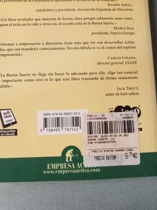 Libro La buena suerte