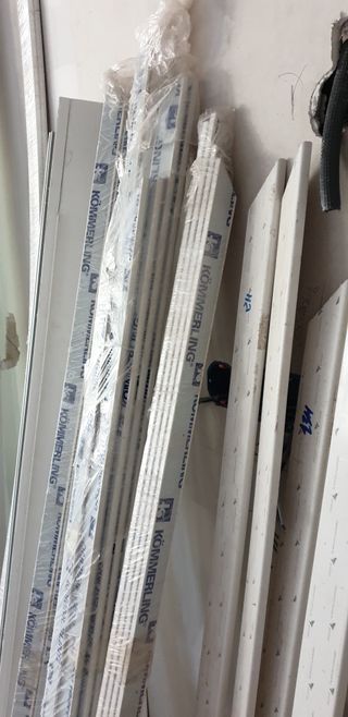 Tapajuntas tapetas ventanas PVC Kromerling nuevos