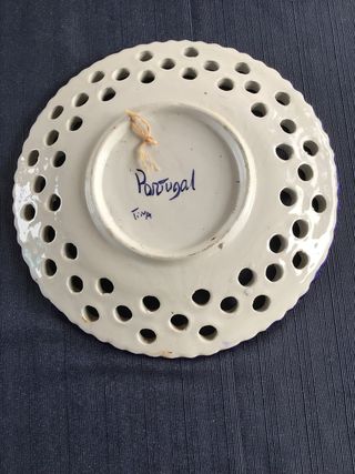 plato decorativo de ceramica de Portugal