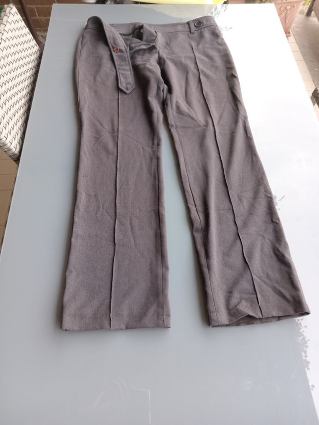 Pantaloni vita bassa grigi taglia 46