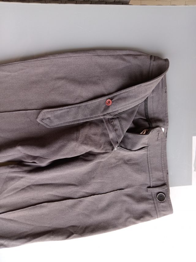 Pantaloni vita bassa grigi taglia 46