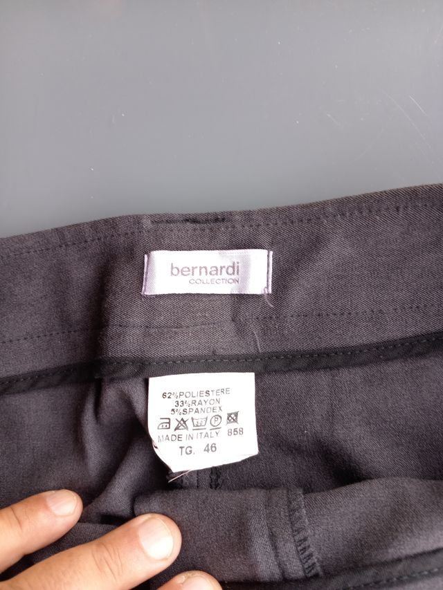 Pantaloni vita bassa grigi taglia 46