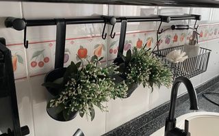 IKEA organizador de fregadero plantas decorativas