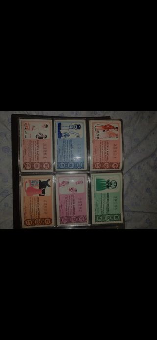 Colección de lotería de 1964 a 1966 completa
