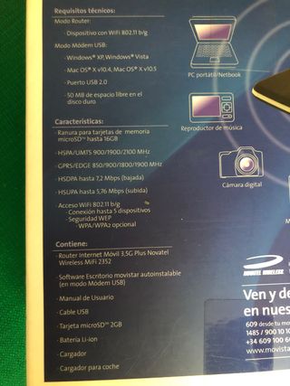 Router 3,5G WiFi via SIM