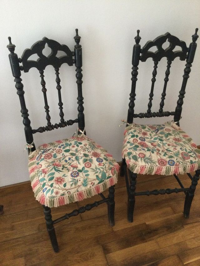 Lote de 2 sillas antiguas