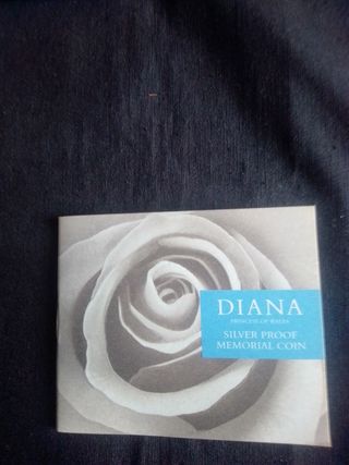 MONEDA DE PLATA CONMEMORATIVA ROYAL MINT DE DIANA.
