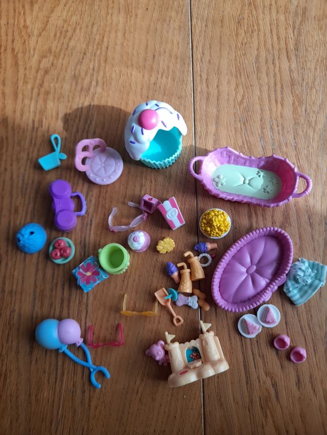 Little pet shop set playa y cumpleaños