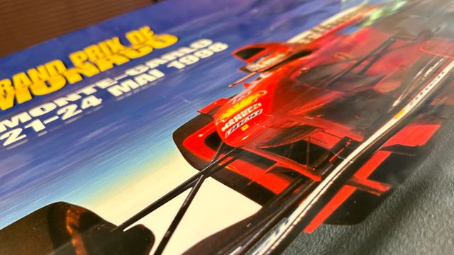 Cartel original Gran Premio de Mónaco 1998