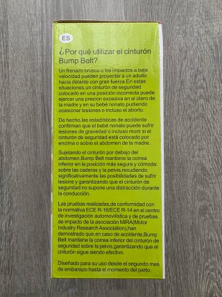 Adaptador cinturon coche embarazada