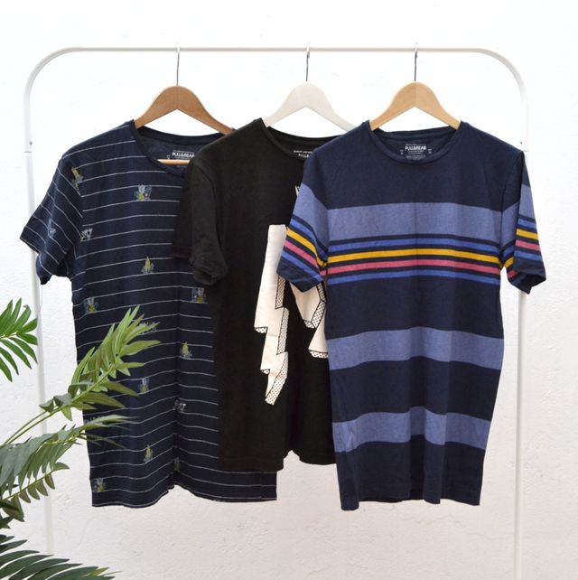 Lote 3 camisetas hombre manga corta talla M