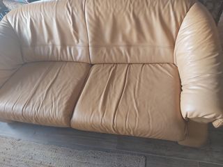 Conjunto piel sofá y 2 butacas piel / cuero