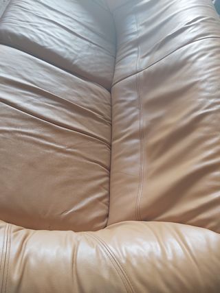 Conjunto piel sofá y 2 butacas piel / cuero