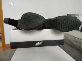 Botas altas de piel negra (talla 39)
