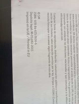 Libro Matemáticas I 1° Bach SM
