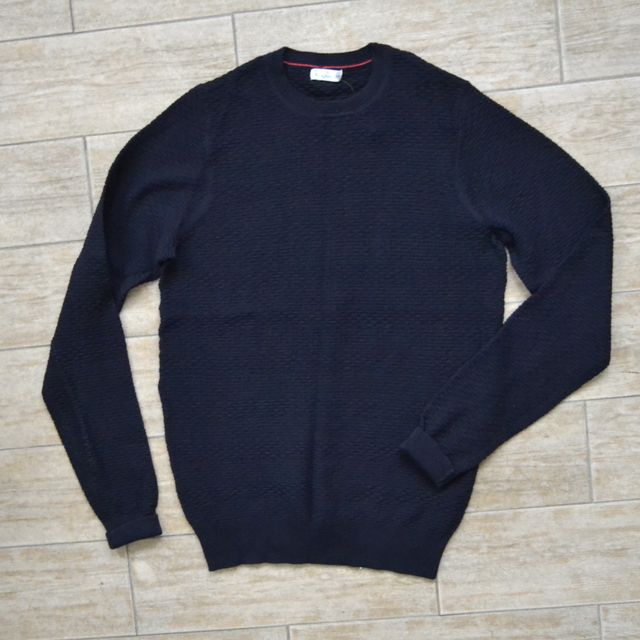 Lote 2 jerseys hombre punto azul marino talla M