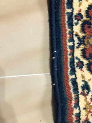 Alfombra pasillo antiguaazul.