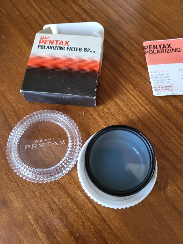 Filtro vintage Pentax 52mm polarizing filter