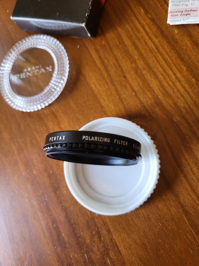 Filtro vintage Pentax 52mm polarizing filter