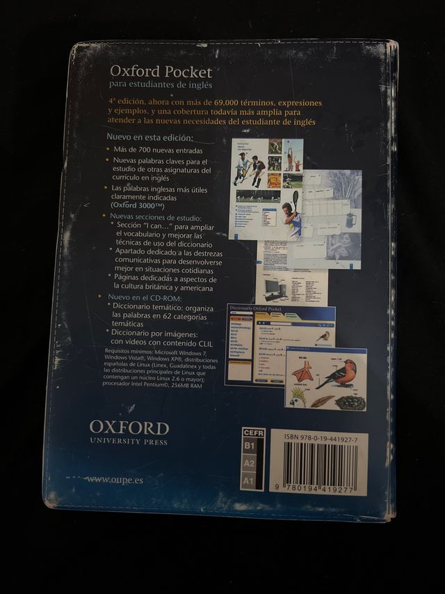 Diccionario oxford pocket inglés