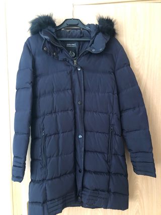 Plumas Zara azul S 
