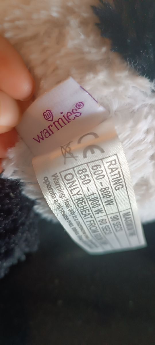 Peluche de semillas calentable