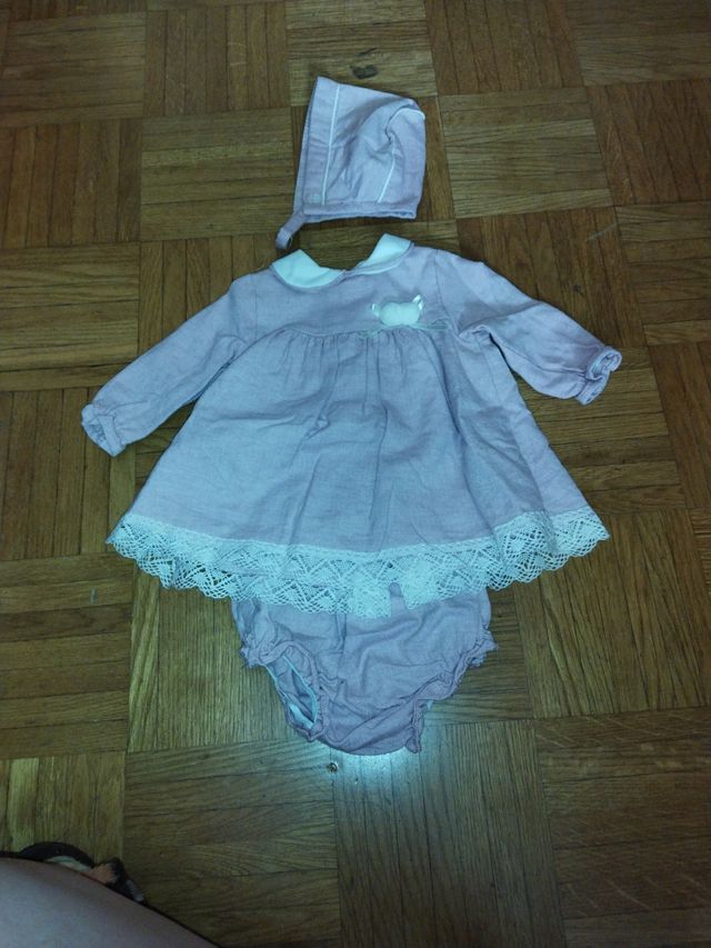 Vestido bebé niña talla 3m