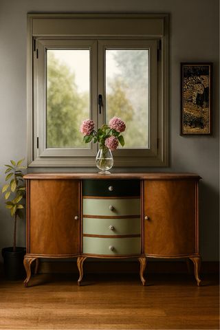 aparador vintage restaurado,