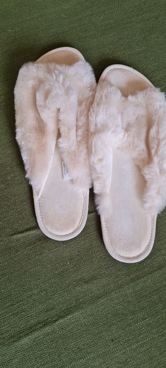 pantofole pelose 35% cotone e poliestere 