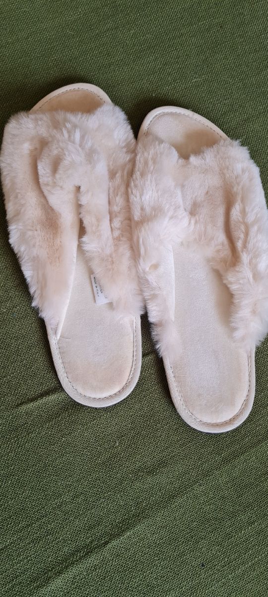 pantofole pelose 35% cotone e poliestere 