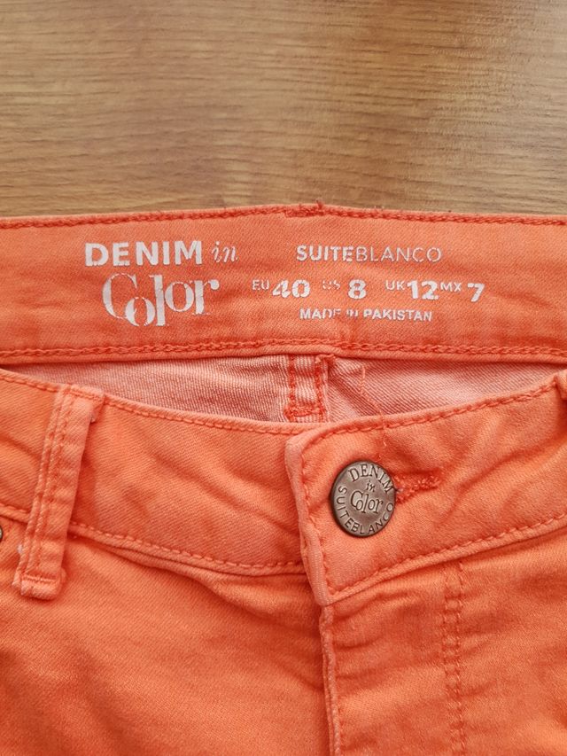 Pantalón largo color salmón