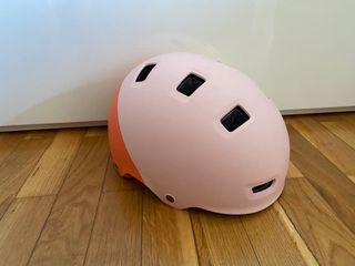 casco rosa infantil. bicicleta - patin XS