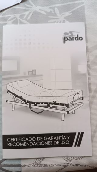 Somier articulado y colchón 105x190