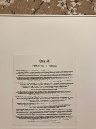 Caja vacia Apple iPad Air