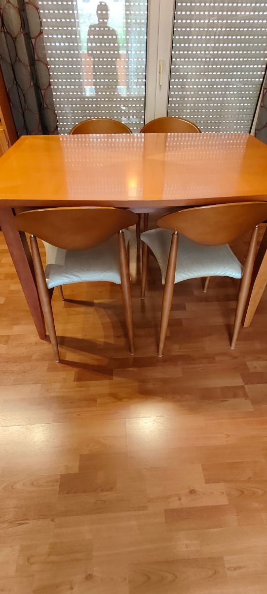 Mesa y 4 sillas de comedor