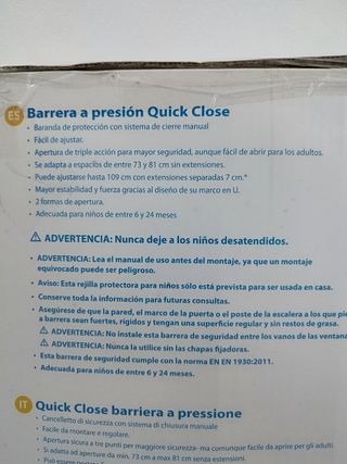 Barrera para niños